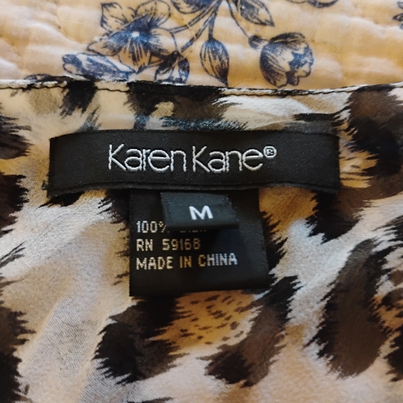 Leopard Print Cami Top and Skirt Silk Set - Picture 3 of 11